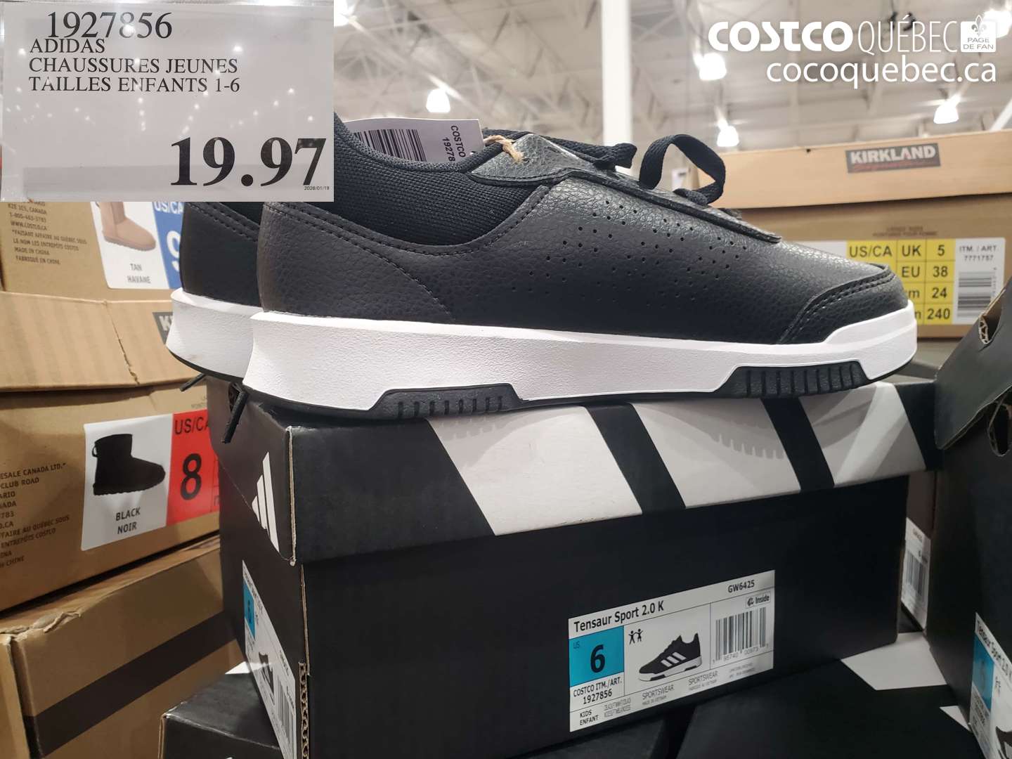 1927856 ADIDAS CHAUSSURES JEUNES TAILLES ENFANTS 1-6 $19.97