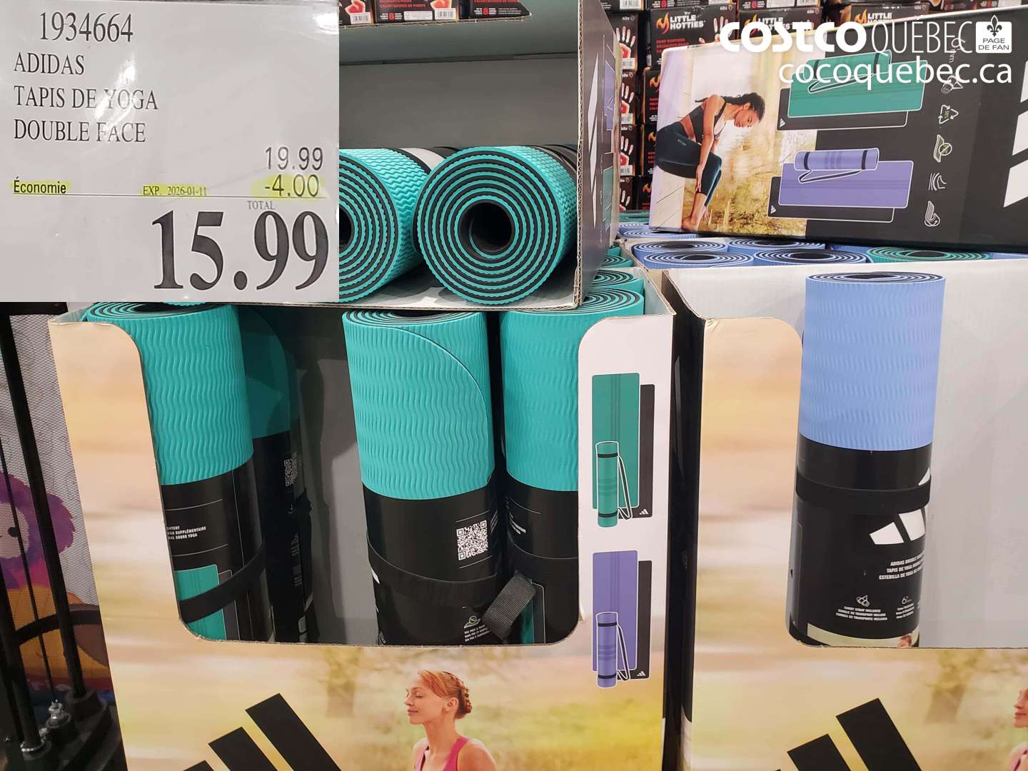 1934664 ADIDAS TAPIS DE YOGA DOUBLE FACE ($4.00 INSTANT SAVINGS EXPIRES ON 2006-01-11) $15.99