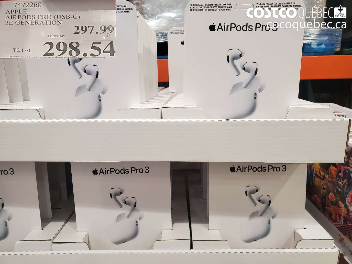 7472260 APPLE AIRPODS PRO (USB-C) 3E GENERATION $298.54
