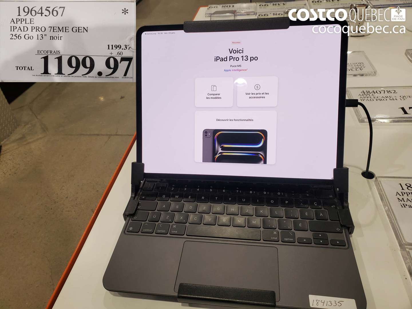 1964567 APPLE IPAD PRO 7EME GEN 256 Go 13\