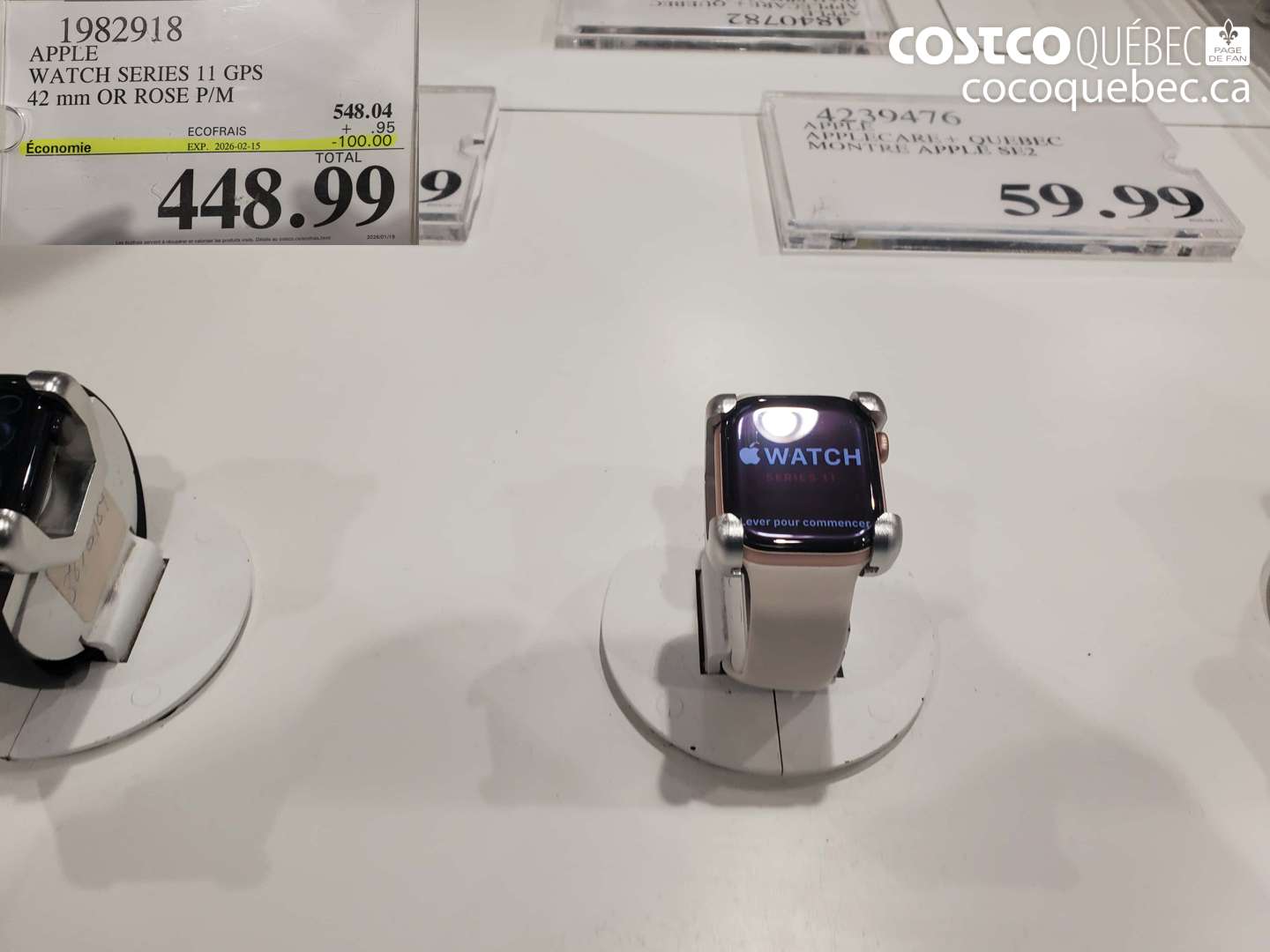 1982918 APPLE WATCH SERIES 11 GPS 42 MM OR ROSE P/M ($100.00 INSTANT SAVINGS EXPIRES ON 2025-02-15) $448.99