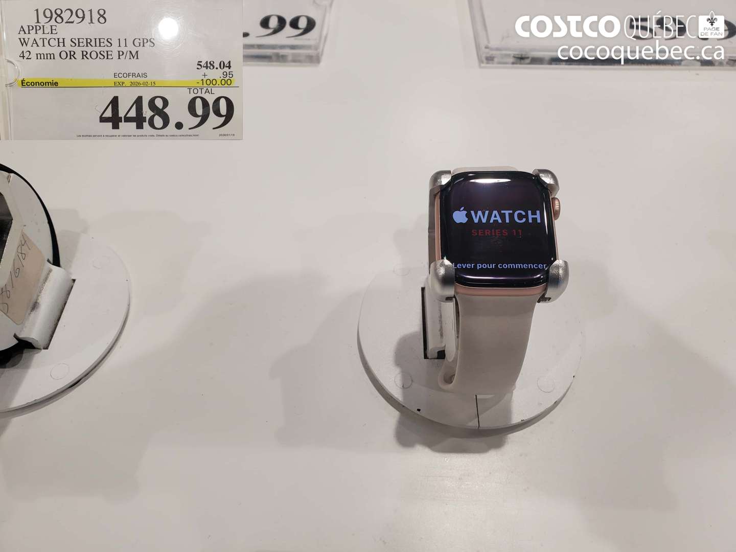 1982918 APPLE WATCH SERIES 11 GPS 42 MM OR ROSE P/M ($100.00 INSTANT SAVINGS EXPIRES ON 2025-02-15) $448.99