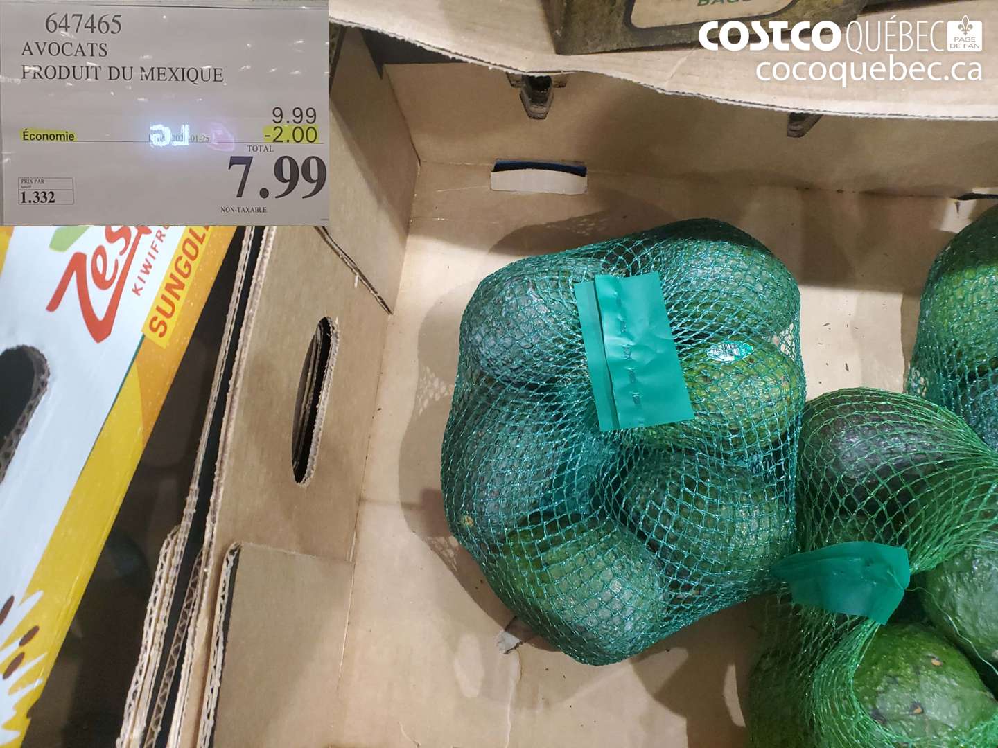 647465 AVOCATS, PRODUIT DU MEXIQUE ($2.00 INSTANT SAVINGS EXPIRES ON 2026-01-25) $7.99