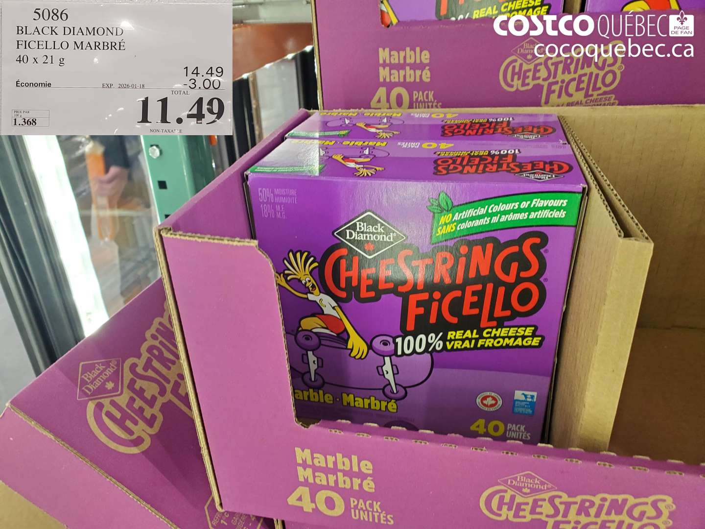 5086 BLACK DIAMOND FICELLO MARBRÉ 40 x 21 g ($3.00 INSTANT SAVINGS EXPIRES ON 2026-01-18) $11.49