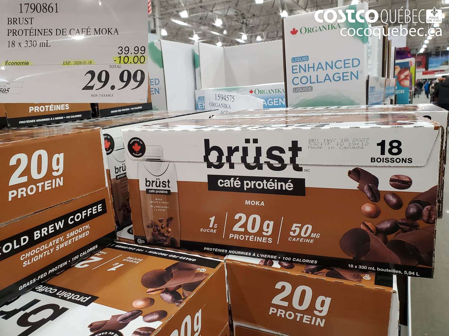 1790861 BRUST PROTÉINÉES DE CAFÉ MOKA ($10.00 INSTANT SAVINGS EXPIRES ON 2026-01-18) $29.99