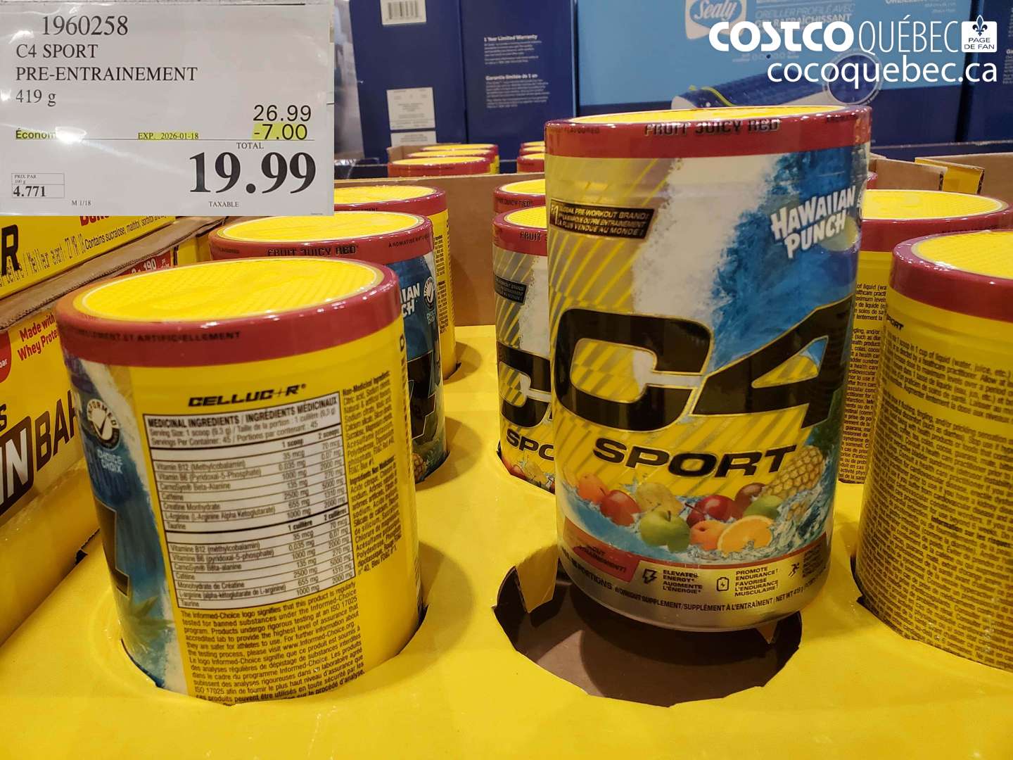 1960258 C4 SPORT PRE-ENTRAINEMENT ($7.00 INSTANT SAVINGS EXPIRES ON 2026-01-18) $19.99