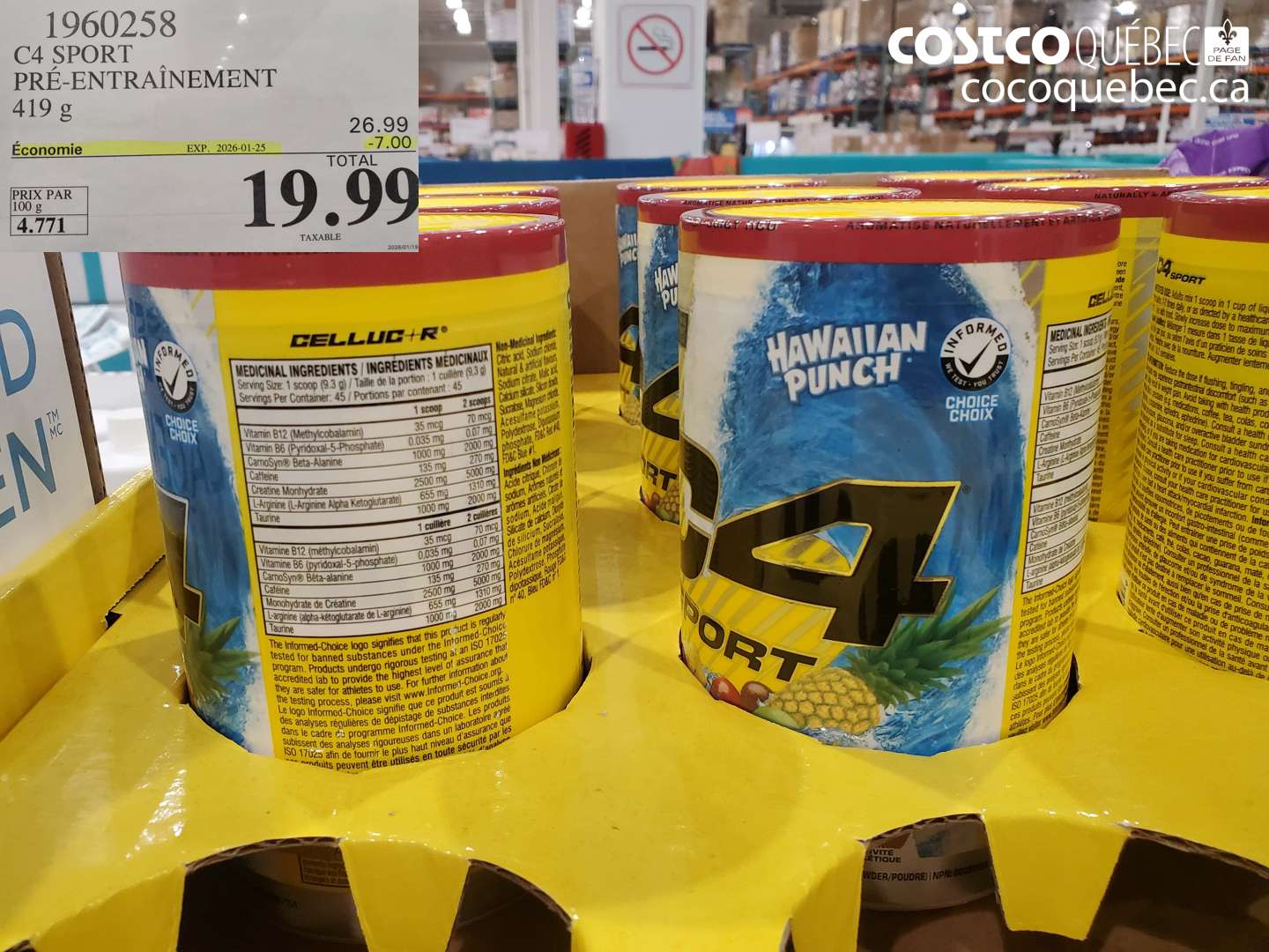 1960258 C4 SPORT PRE-ENTRAINEMENT ($7.00 INSTANT SAVINGS EXPIRES ON 2026-01-25) $19.99