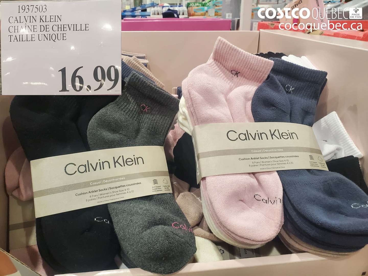1937503 CALVIN KLEIN CHAINE DE CHEVILLE TAILLE UNIQUE $16.99