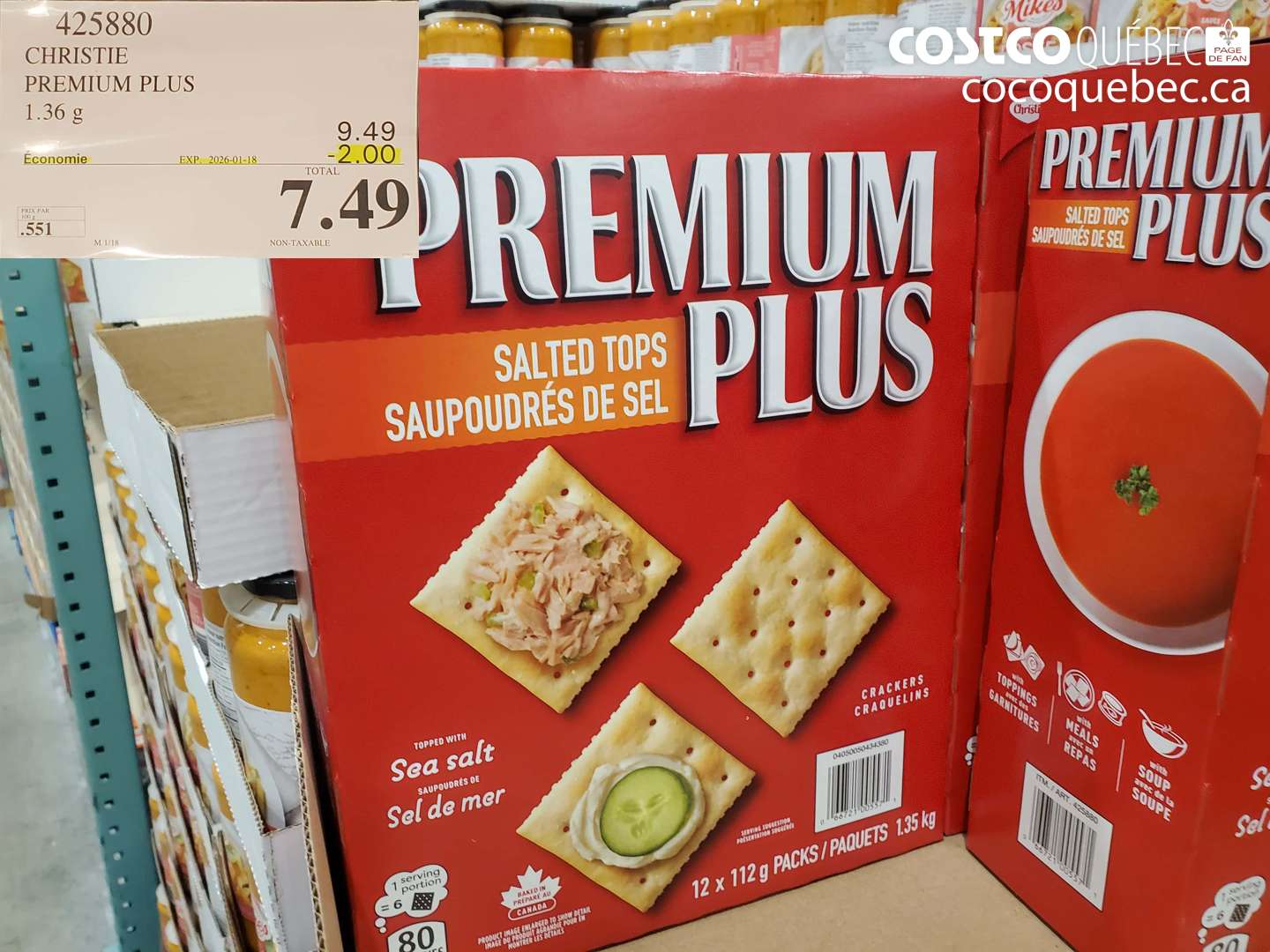 425880 CHRISTIE PREMIUM PLUS 1.36G ($2.00 INSTANT SAVINGS EXPIRES ON 2026-01-18) $7.49