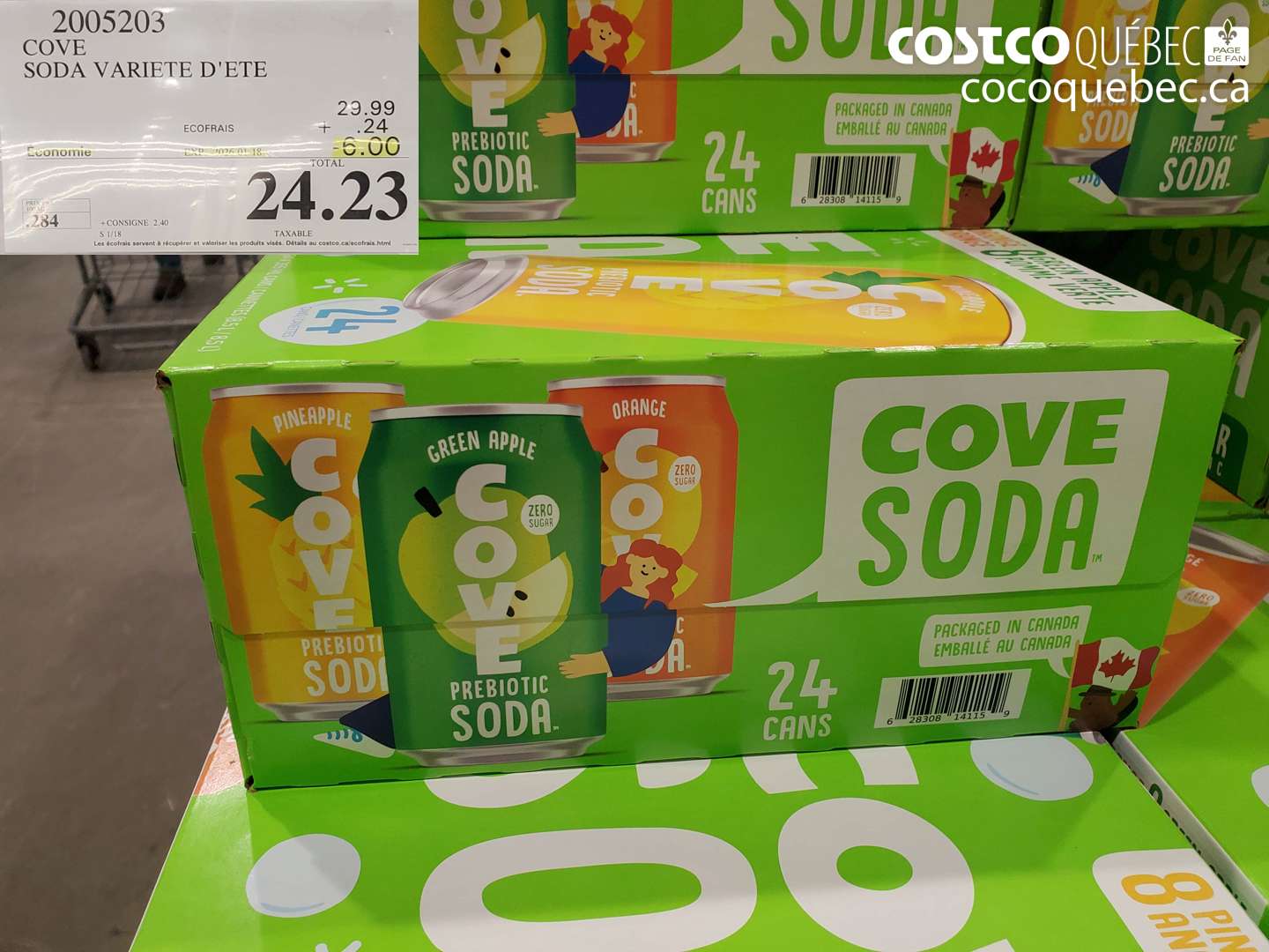 2005203 COVE SODA VARIETE D'ETE ($6.00 INSTANT SAVINGS EXPIRES ON 2026-01-18) $24.23