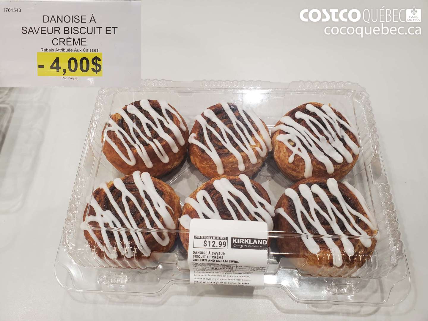 1761543 DANOISE À SAVEUR BISCUIT ET CRÈME 4,00 OFF ($4.00 INSTANT SAVINGS) $12.99