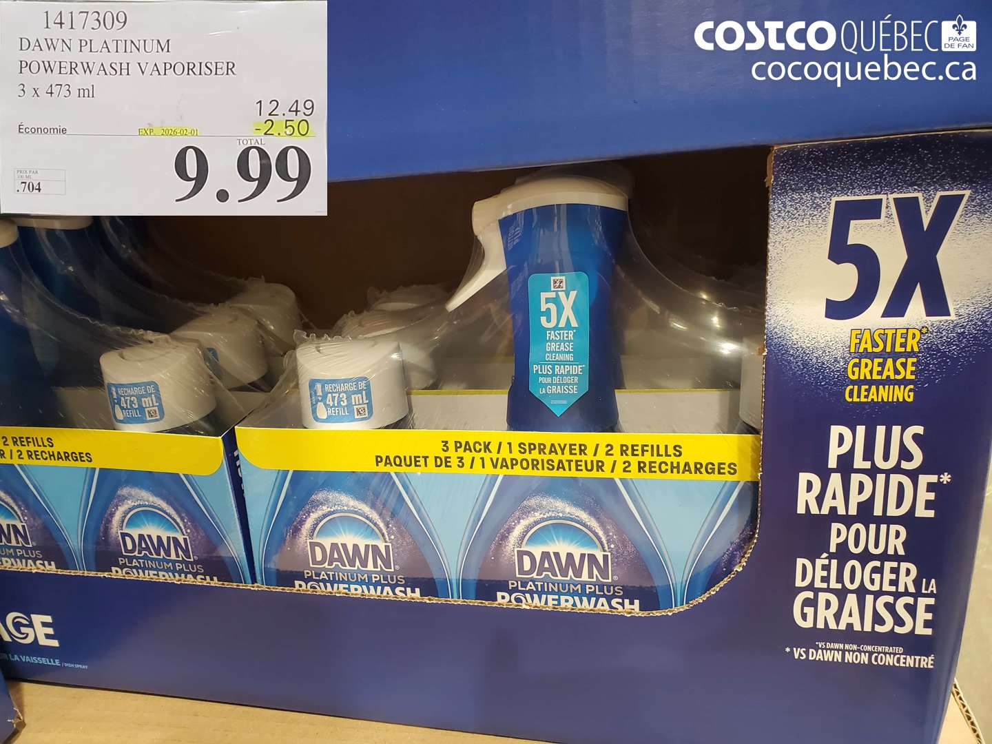 1417309 DAWN POWERWASH POWERWASH VAPORISER 3X473 ML ($2.50 INSTANT SAVINGS EXPIRES ON 2026-02-01) $9.99