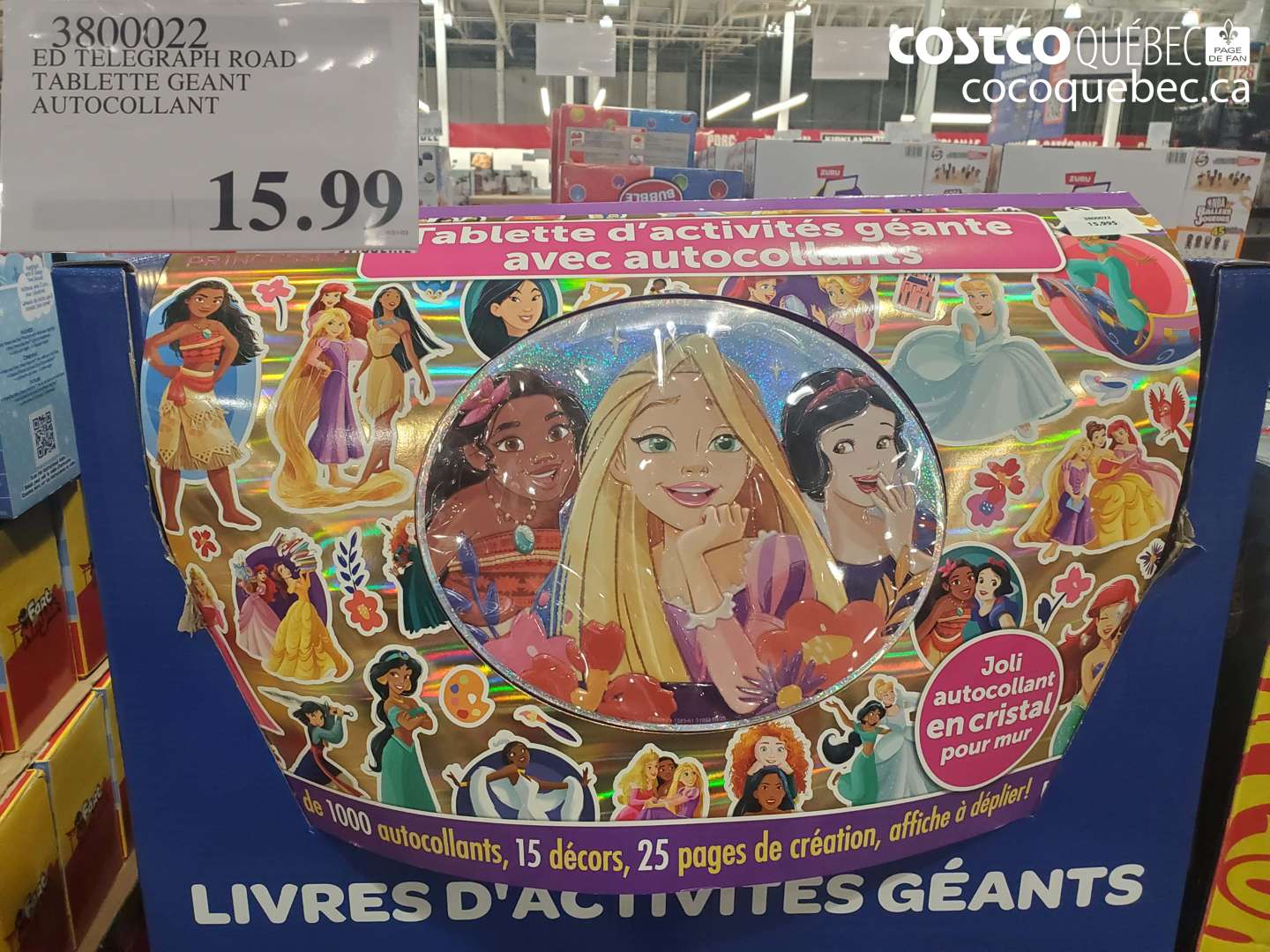 3800022 ED TELEGRAPH ROAD TABLETTE GEANT AUTOCOLLANT $15.99