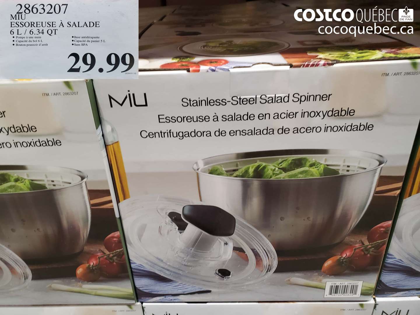 2863207 ESSOREUSE A SALADE 6 L / 6. 34 QT $29.99