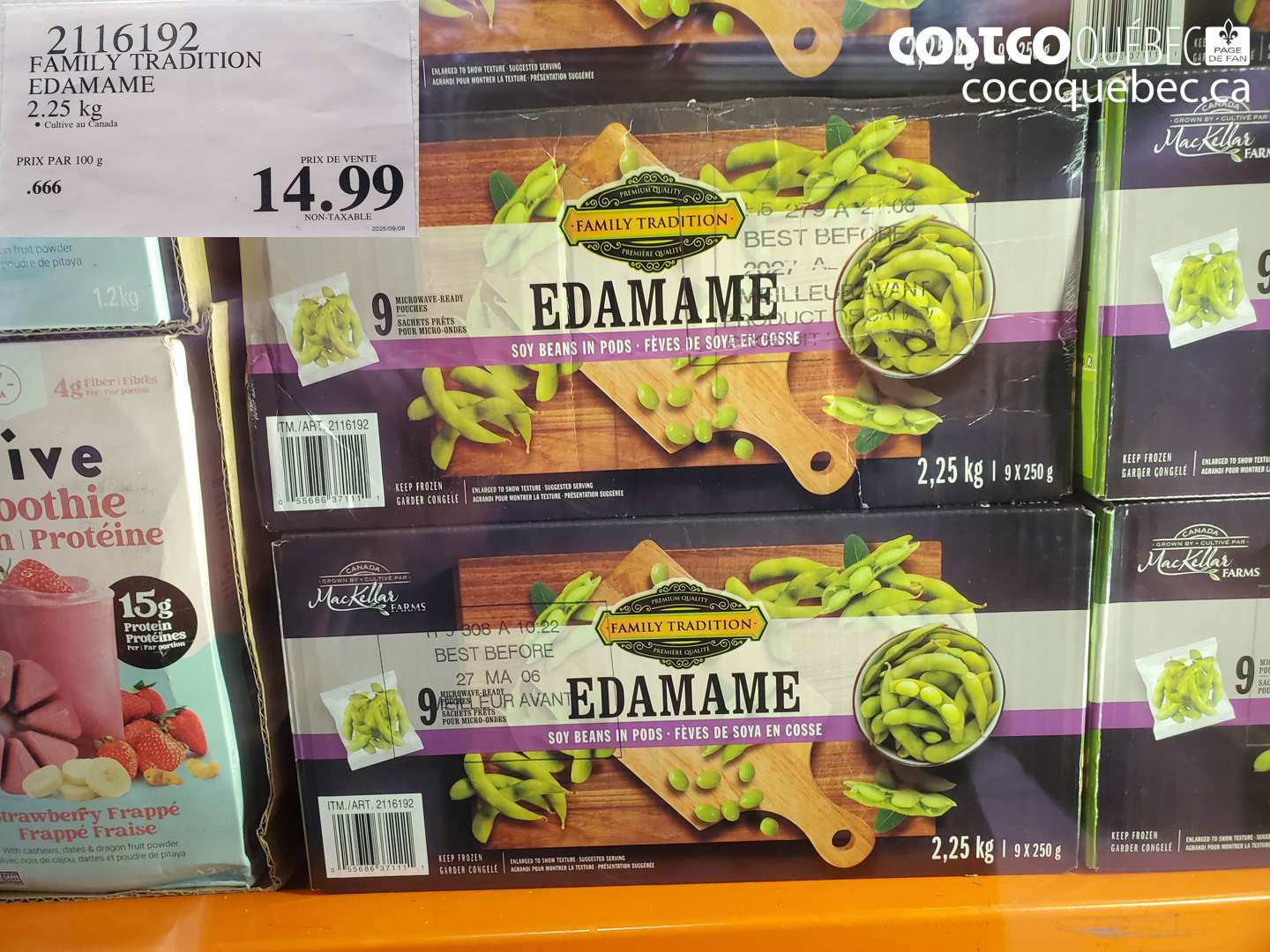 2116192 FAMILY TRADITION EDAMAME 2.25 kg $14.99