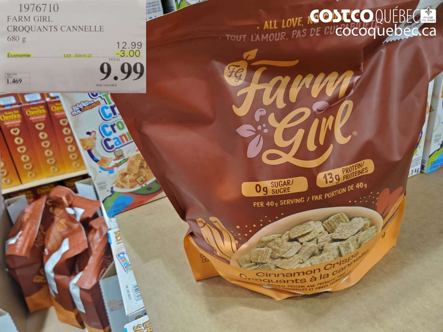 1976710 FARM GIRL CROQUANTS CANNELLE 680 g ($3.00 INSTANT SAVINGS EXPIRES ON 2026-01-25) $12.99