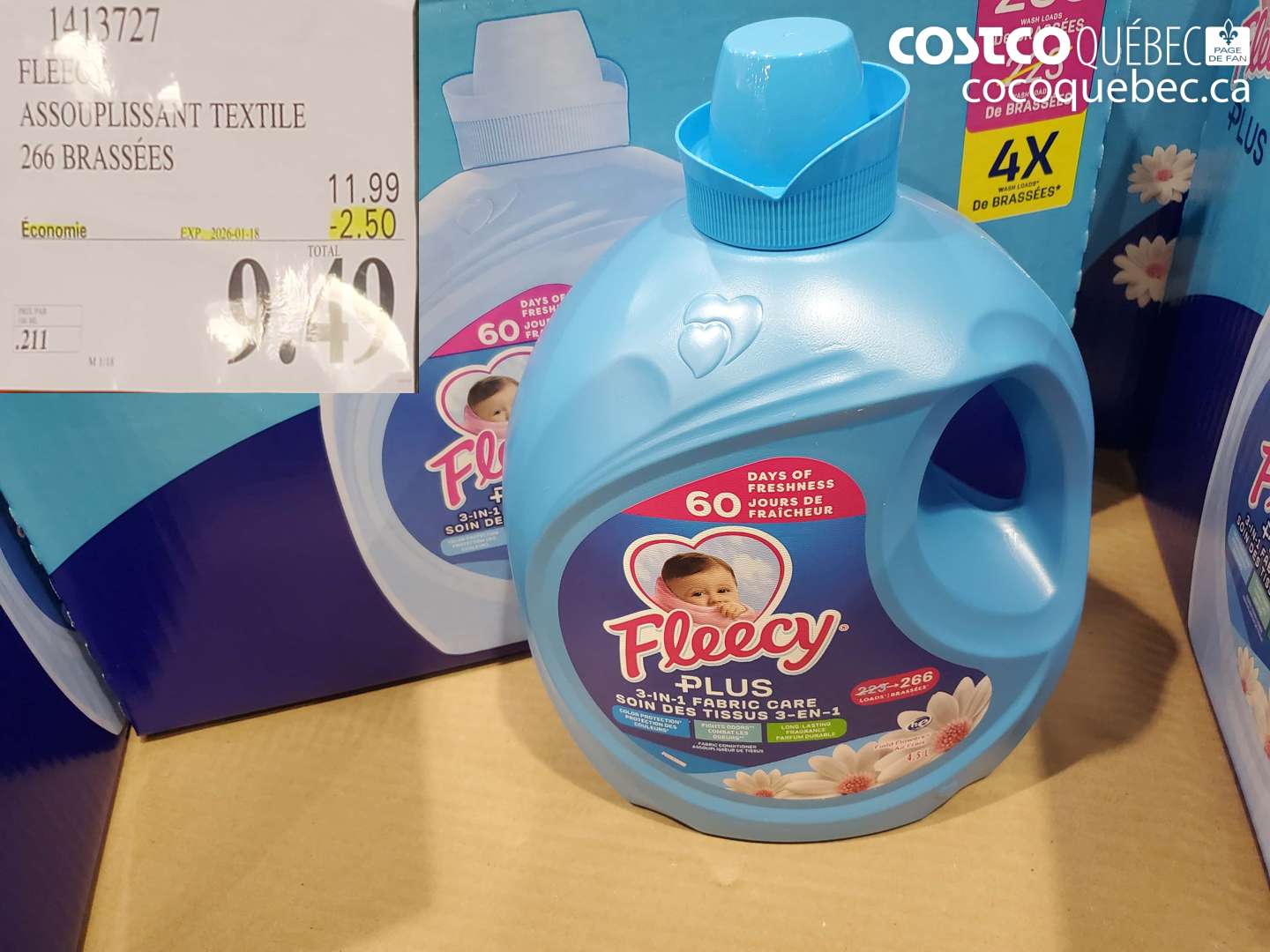 1413727 FLEECY AIR FRAIS 224 brassée ($2.50 INSTANT SAVINGS EXPIRES ON 2026-01-18) $9.49