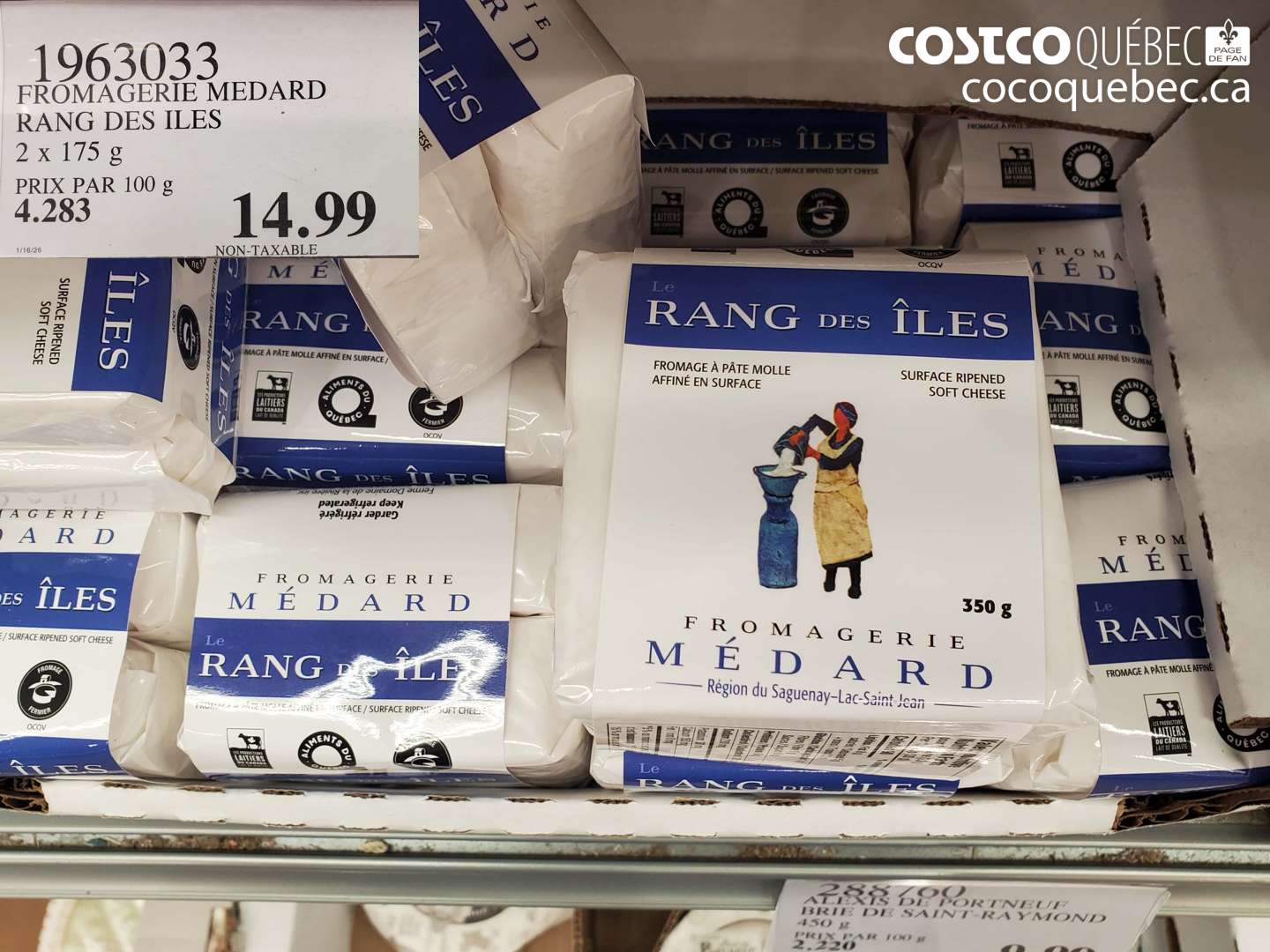 1963033 FROMAGERIE MEDARD RANG DES ILES $14.99