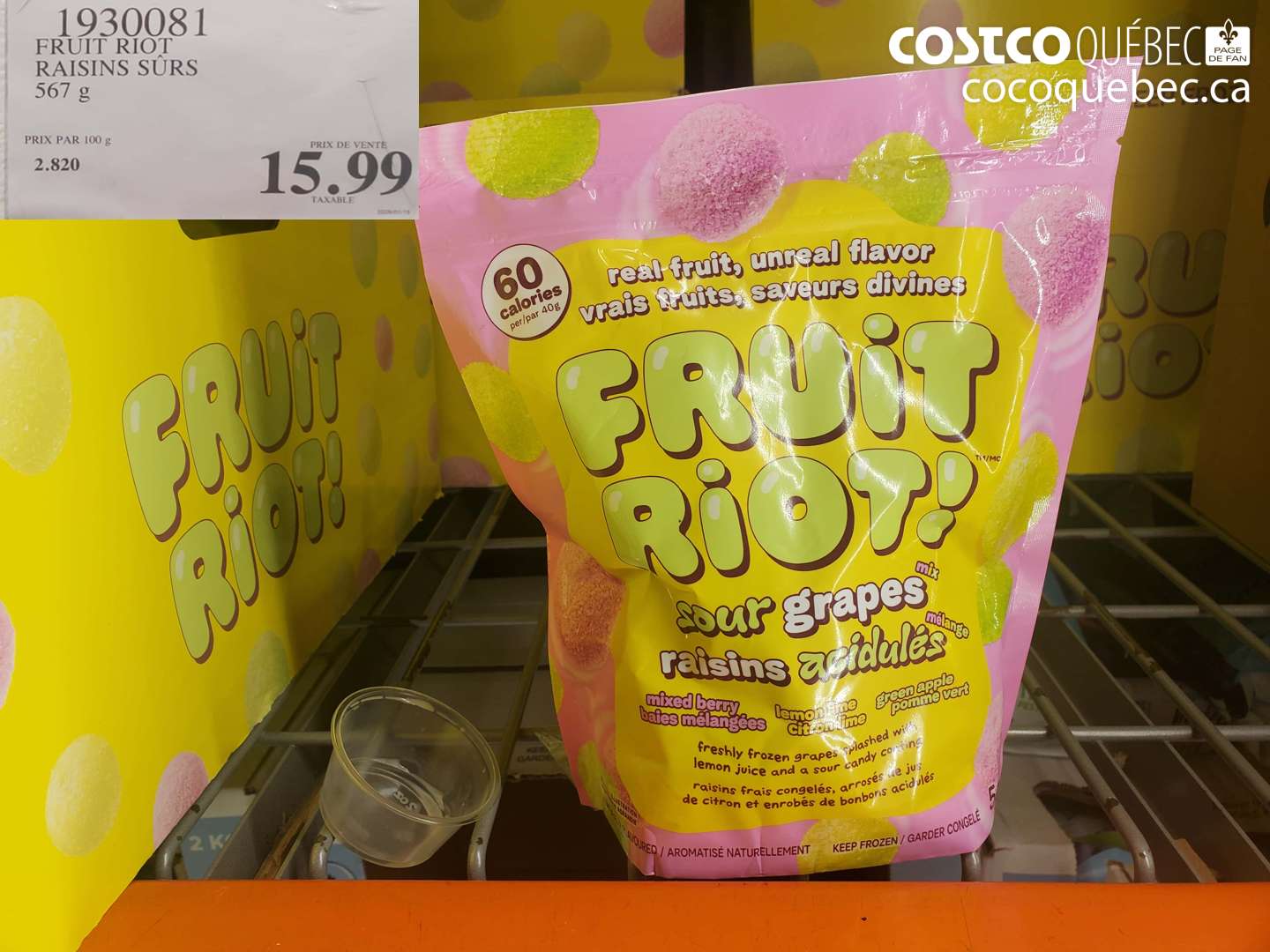 1930081 FRUIT RIOT RAISINS SûRS $15.99