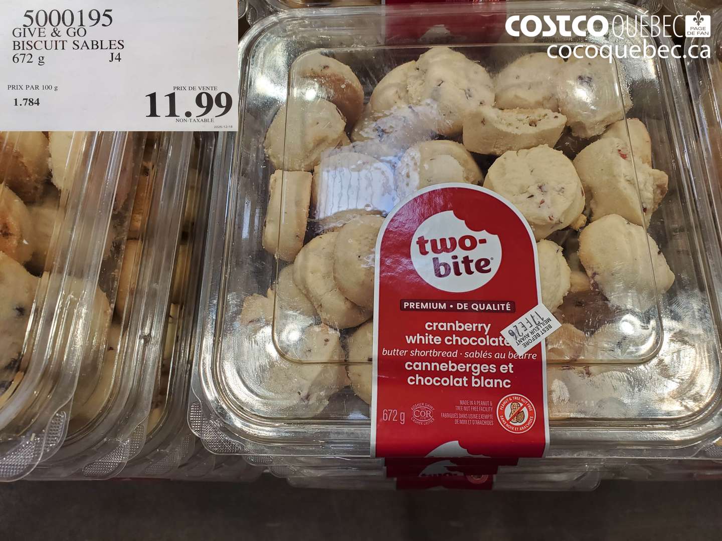 5000195 GIVE & GO BISCUIT SABLES 672 g $11.99