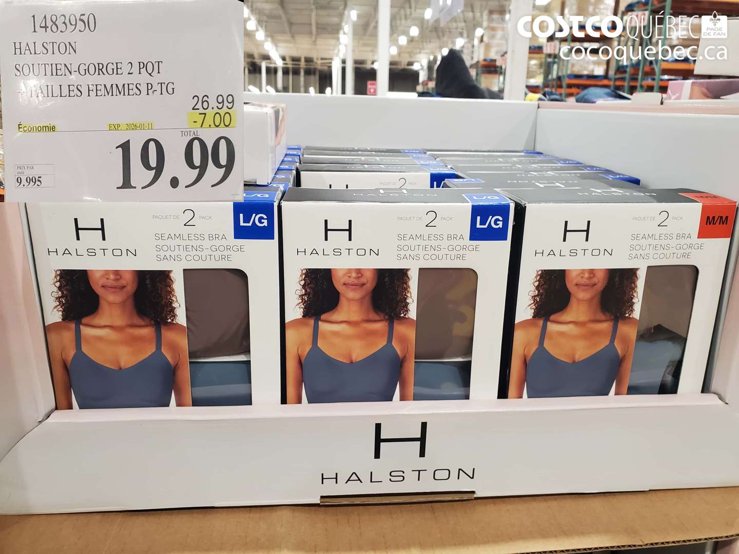 1483950 HALSTON SOUTIEN-GORGE 2 PQT + TAILLES FEMMES P-TG ($7.00 INSTANT SAVINGS EXPIRES ON 2026-01-11) $19.99