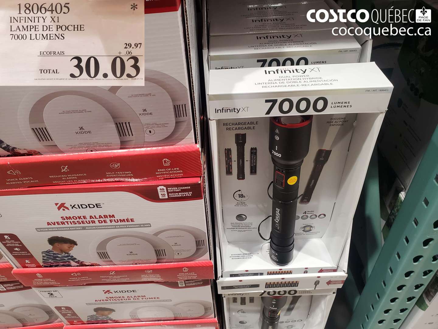 1806405 INFINITY X1 LAMPE DE POCHE 7000 LUMENS $30.03