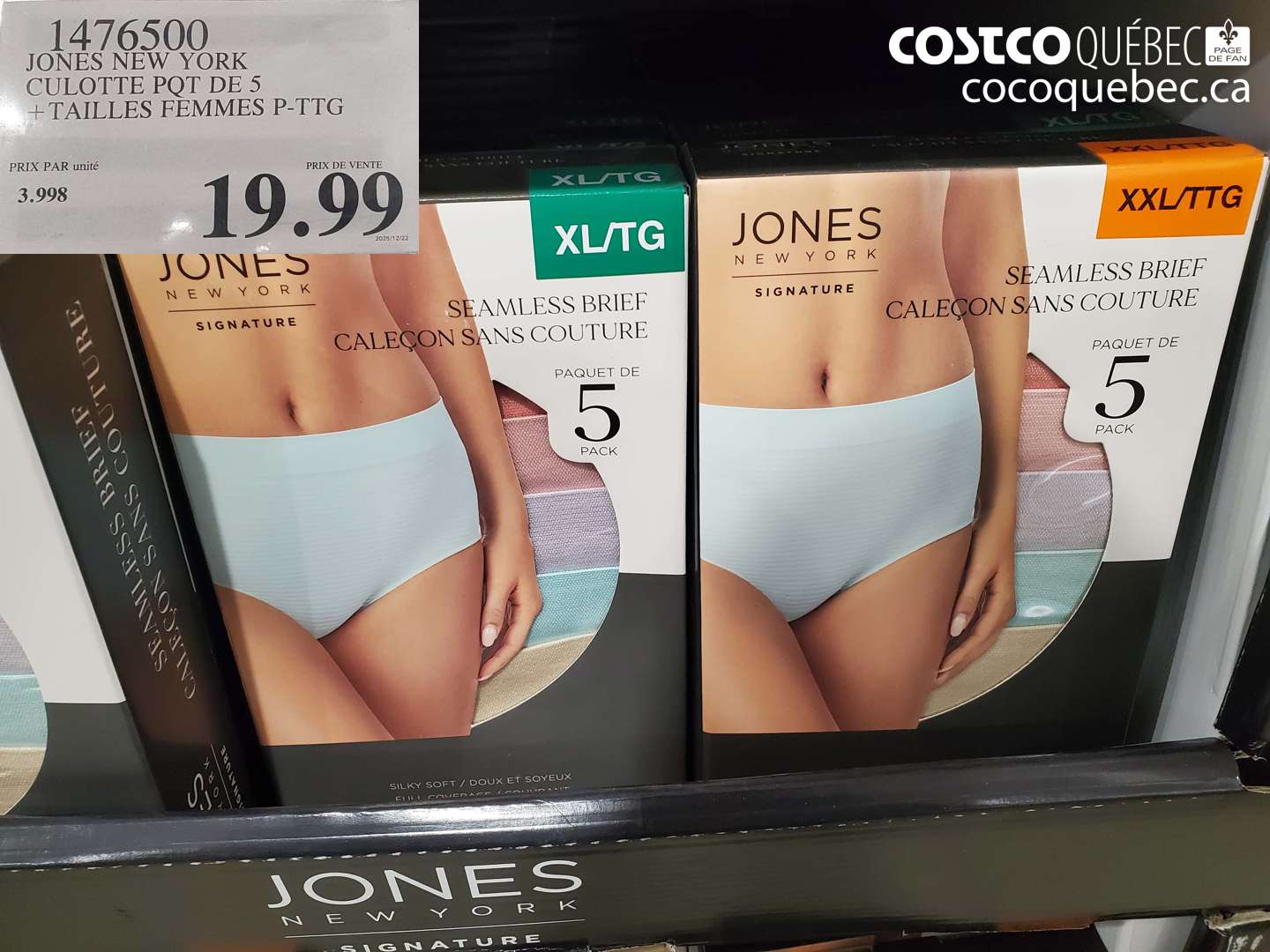 1476500 JONES NEW YORK CULOTTE POT DE 5 + TAILLES FEMMES P-PTG $19.99