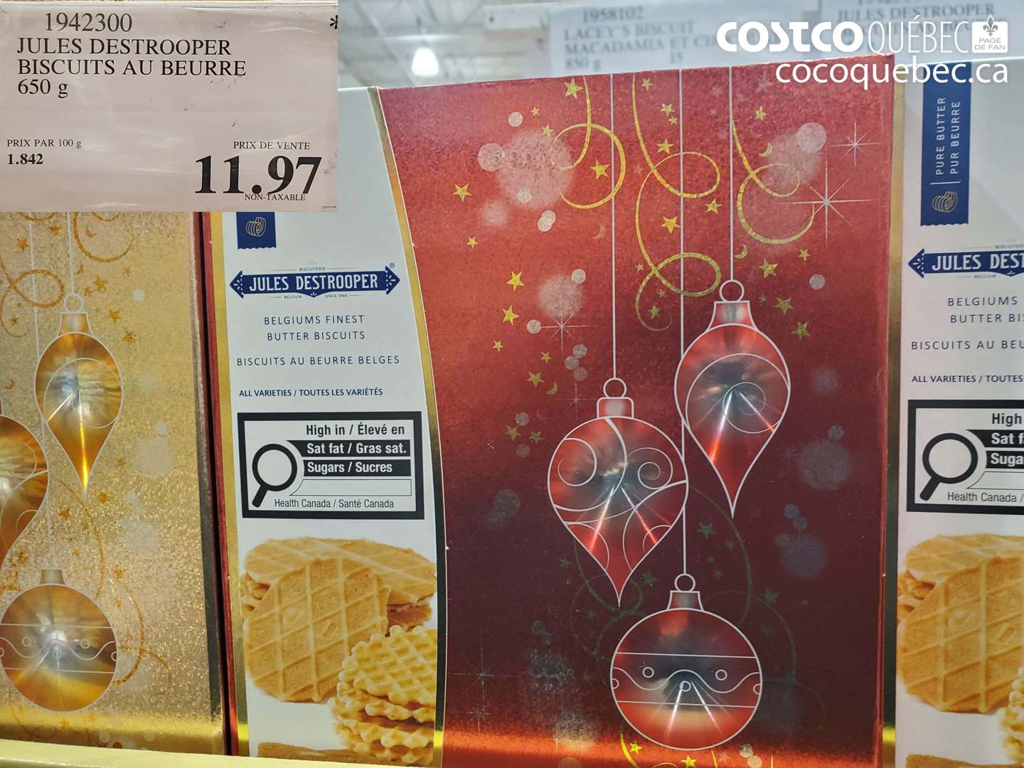 1942300 JULES DESTROOPER BISCUITS AU BEURRE 650 g $11.97