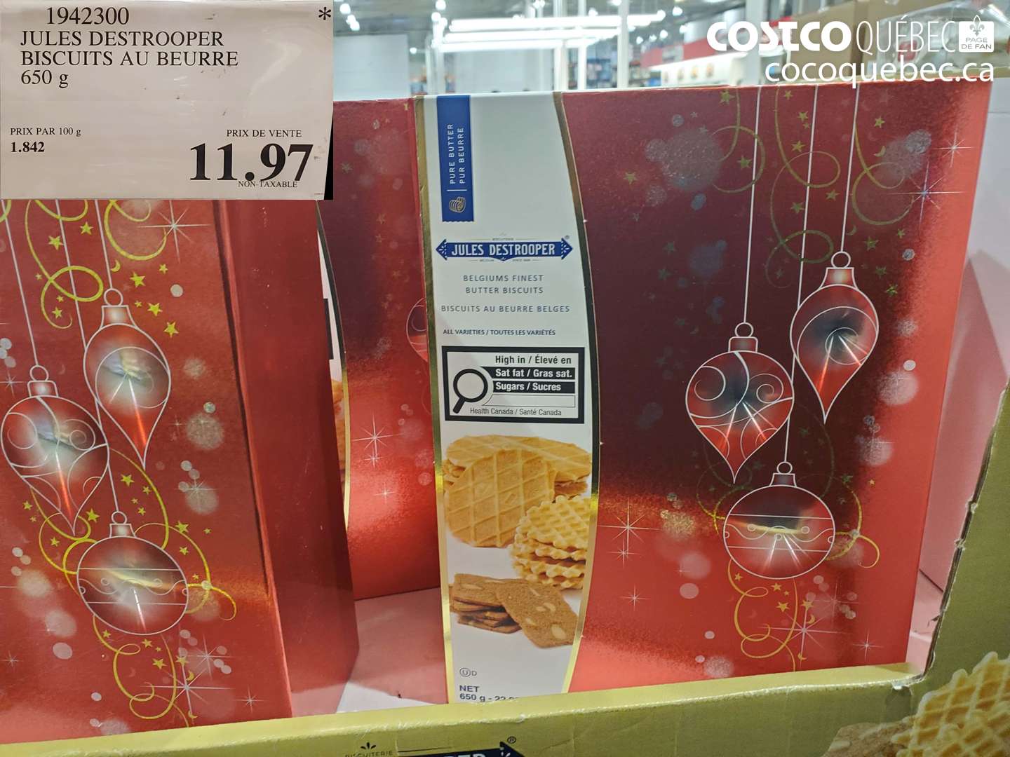 1942300 JULES DESTROOPER BISCUITS AU BEURRE 650 g $11.97