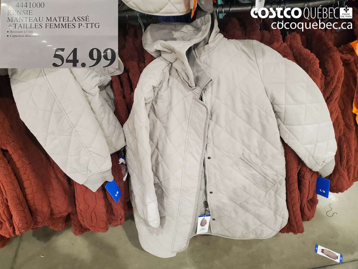 4441000 KENSIE MANTEAU MATELASSÉ + TAILLES FEMMES P-TTG $54.99