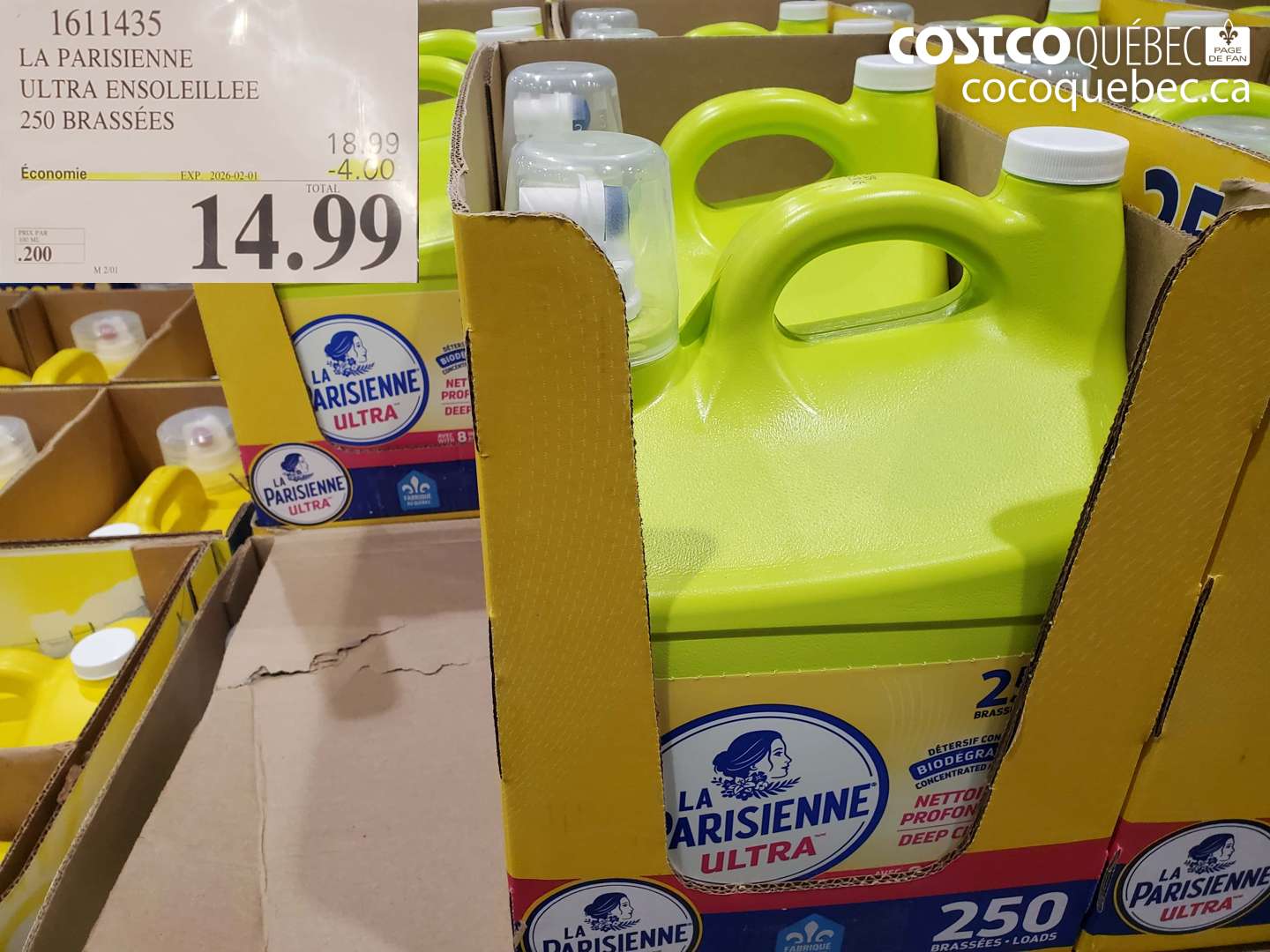1611435 LA PARISIENNE ULTRA ENSOLEILLEE 250 brassées  ($4.00 INSTANT SAVINGS EXPIRES ON 2026-02-01) $14.99