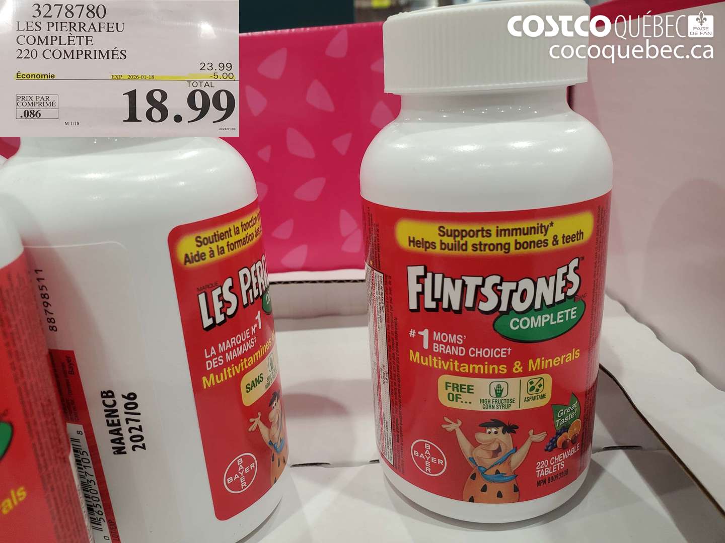 3278780 LES PIERRAFEU COMPLETE 220 COMPRIMES  ($5.00 INSTANT SAVINGS EXPIRES ON 2026-01-18) $18.99