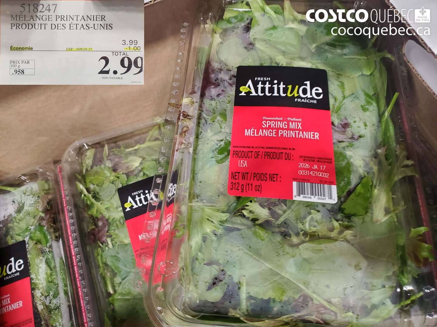 518247 MELANGE PRINTANIER PRODUIT DU CANADA OU DES ETATS-UNIS  ($1.00 INSTANT SAVINGS EXPIRES ON 2026-01-17) $2.99