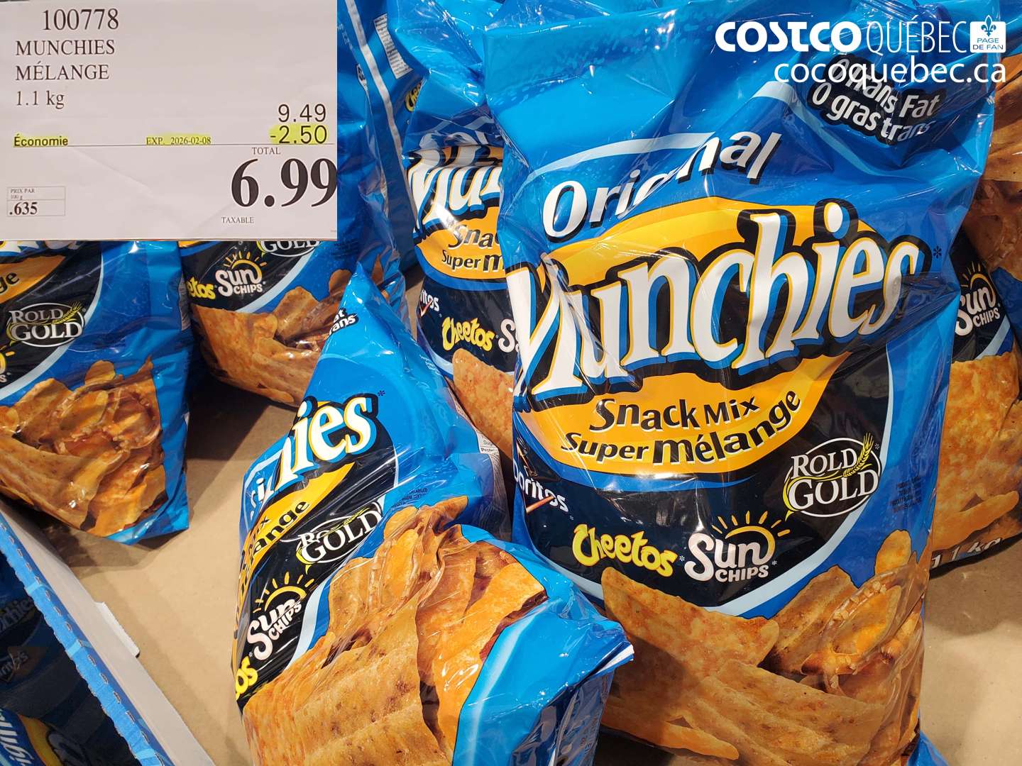 100778 MUNCHIES MELANGE 1.1 kg ($2.50 INSTANT SAVINGS EXPIRES ON 2026-02-08) $6.99