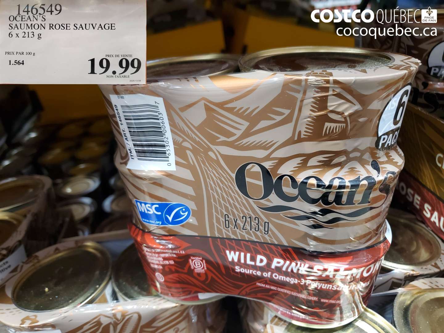 146549 OCEAN'S SAUMON ROSE SAUVAGE $19.99