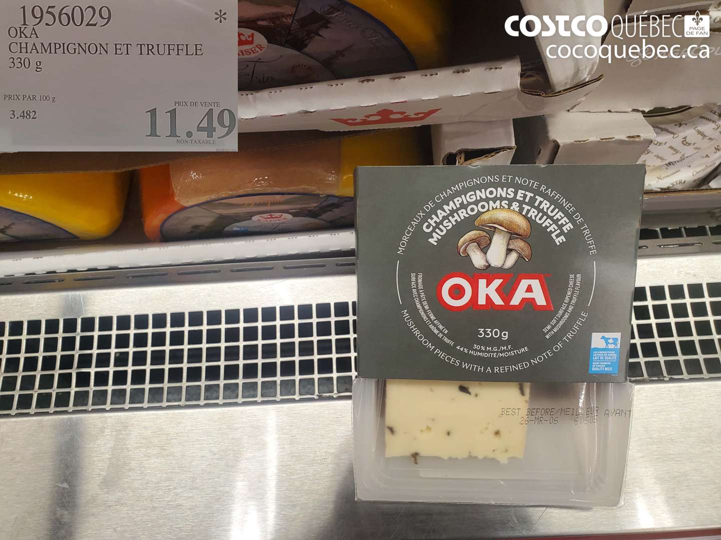 1956029 OKA CHAMPIGNON ET TRUFFLE 330 g $11.49