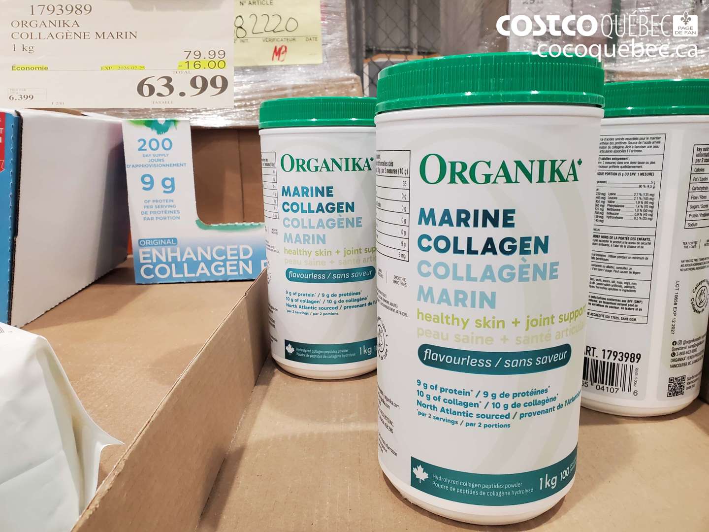 1793989 ORGANIKA COLLAGENE MARIN  ($16.00 INSTANT SAVINGS EXPIRES ON 2025-02-25) $63.99