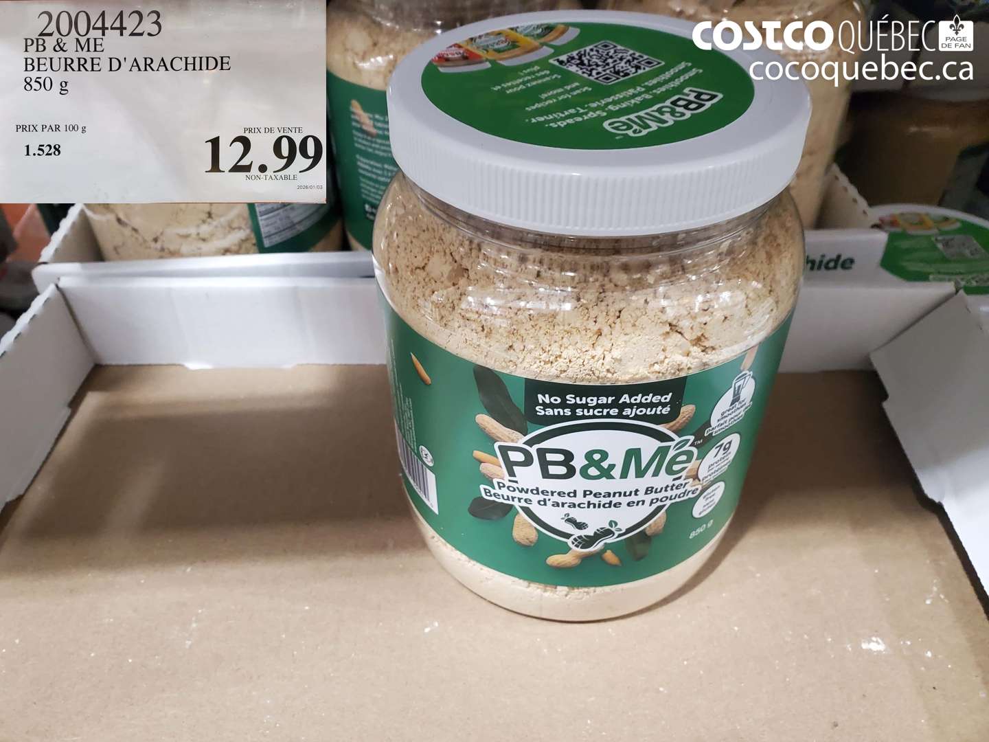 2004423 PB & ME BEURRE D'ARACHIDE 850 g $12.99