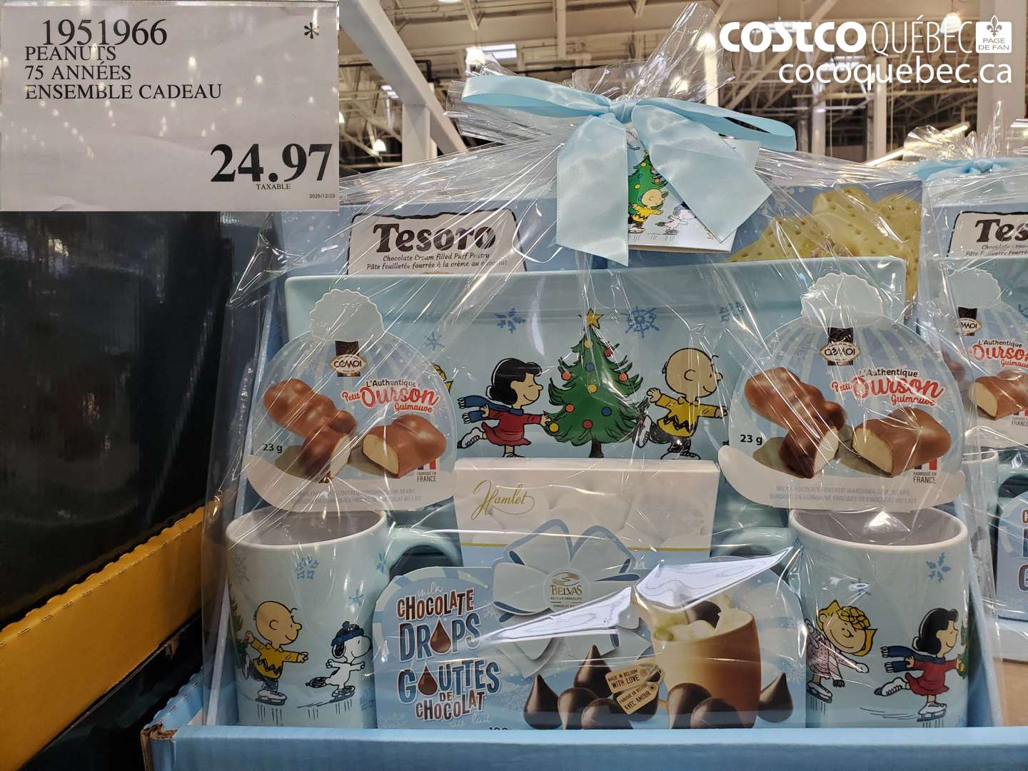 1951966 PEANUTS 75 ANNEES ENSEMBLE CADEAU $24.97