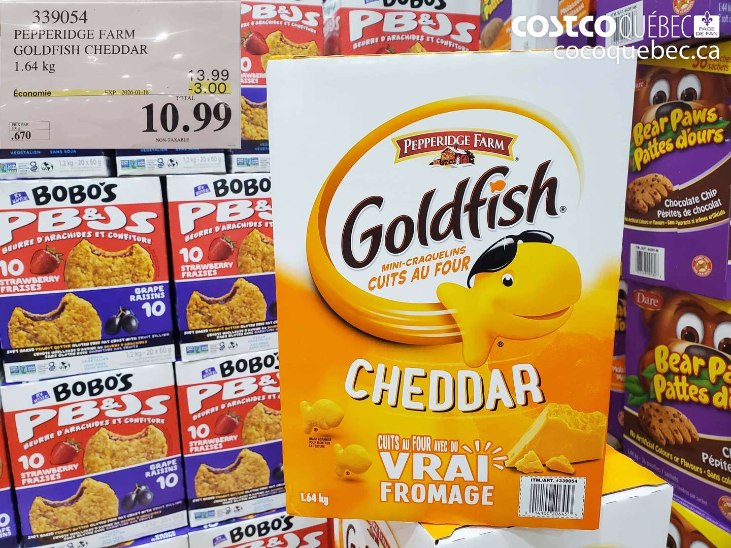 339054 PEPPERIDGE FARM GOLDFISH CHEDDAR 1.64 kg ($3.00 INSTANT SAVINGS EXPIRES ON 2026-01-18) $10.99