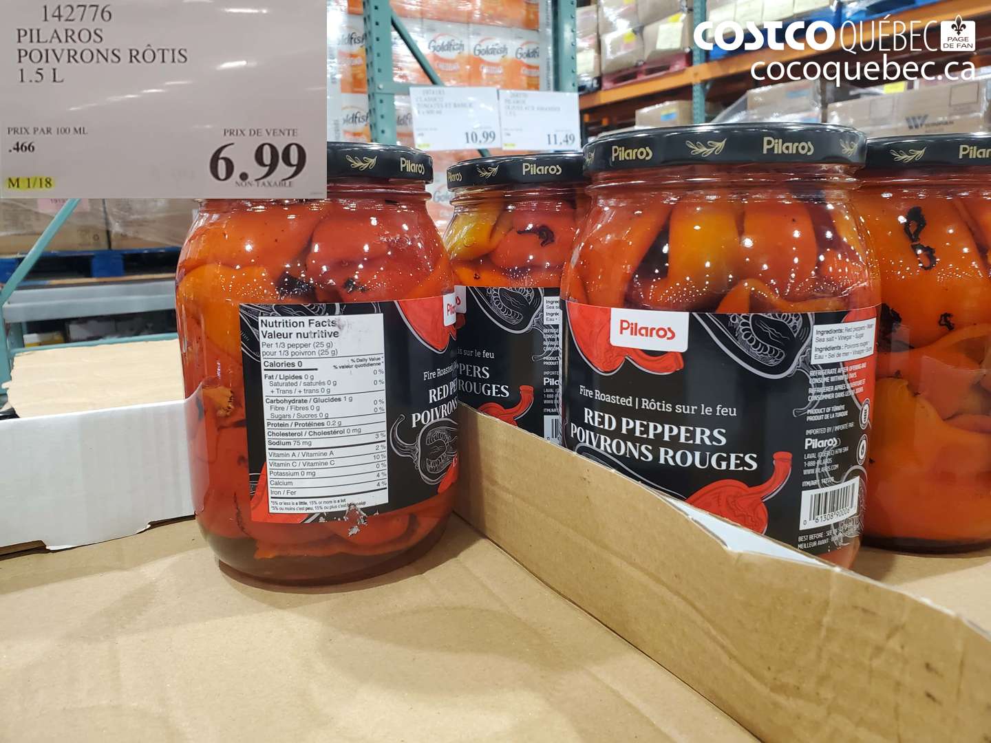 142776 PILAROS POIVRONS ROTIS $6.99