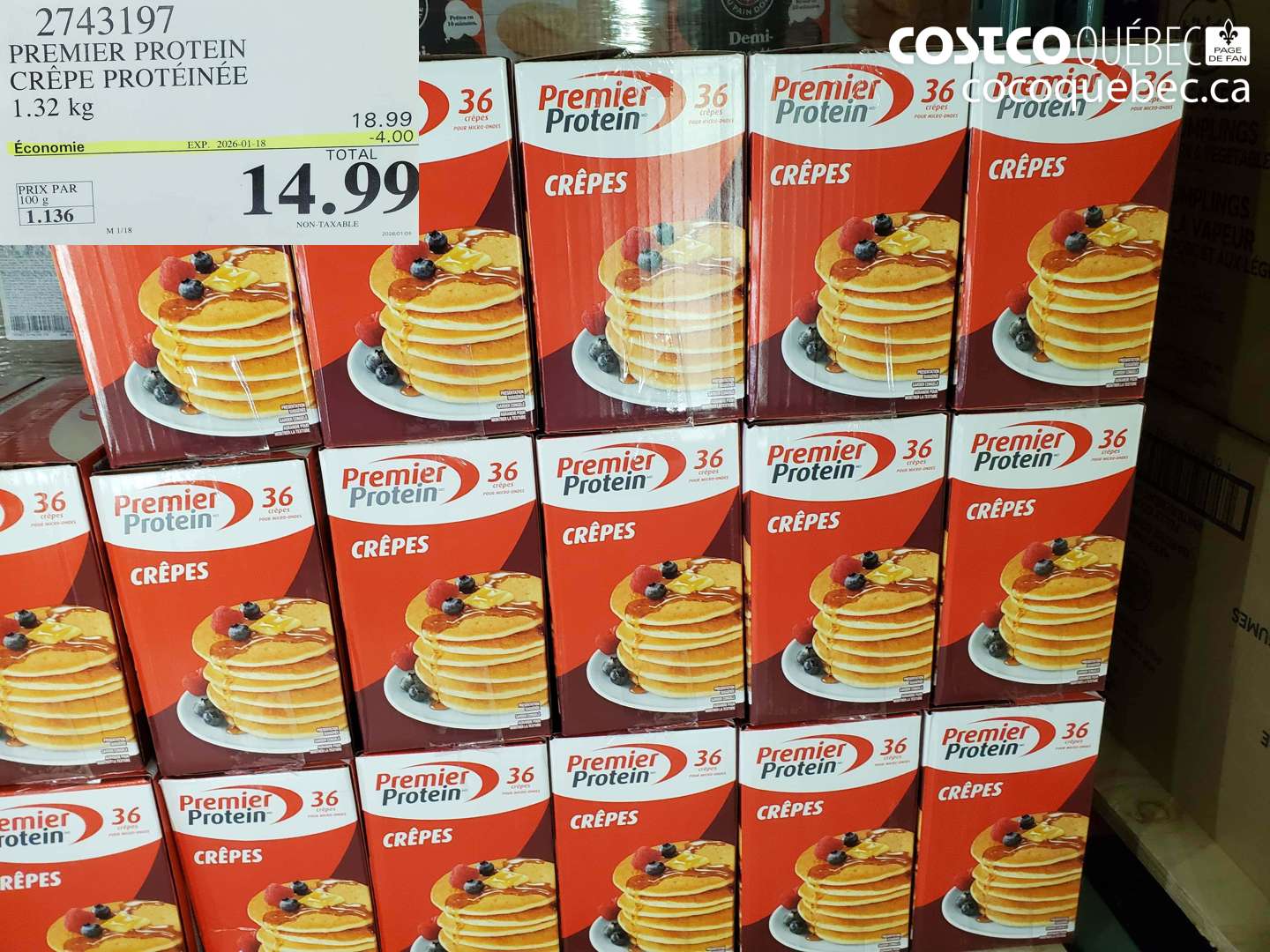 2743197 PREMTER PROTEIN CREPE PROTEINEE  ($4.00 INSTANT SAVINGS EXPIRES ON 2026-01-18) $14.99