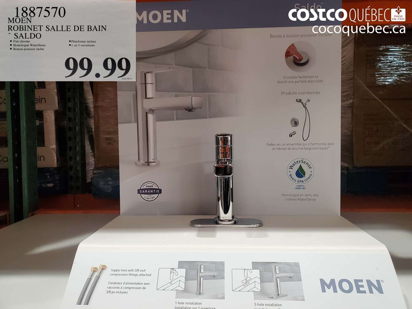 1887570 ROBINET SALLE DE BAIN SALDO  $99.99