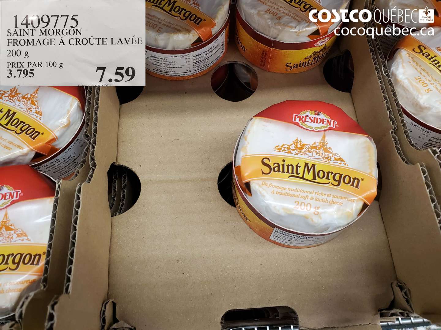1409775 SAINT MORGON FROMAGE À CROÛTE LAVÉE $7.59