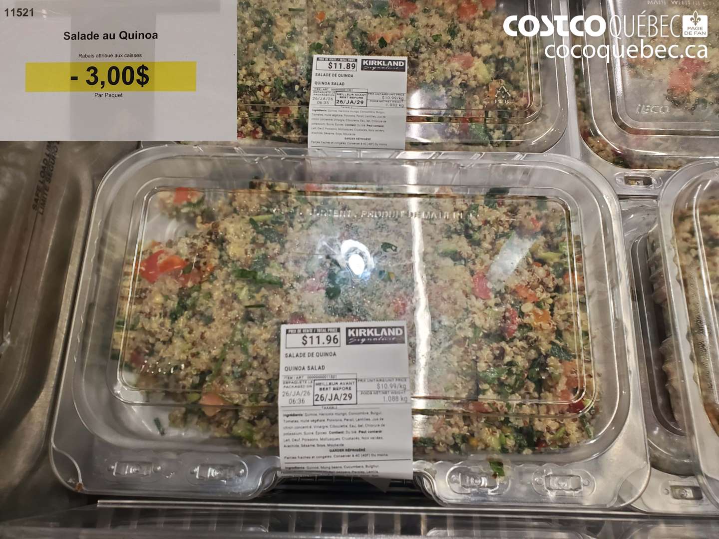 11521 SALADE DE QUINOA  ($3.00 INSTANT SAVINGS)