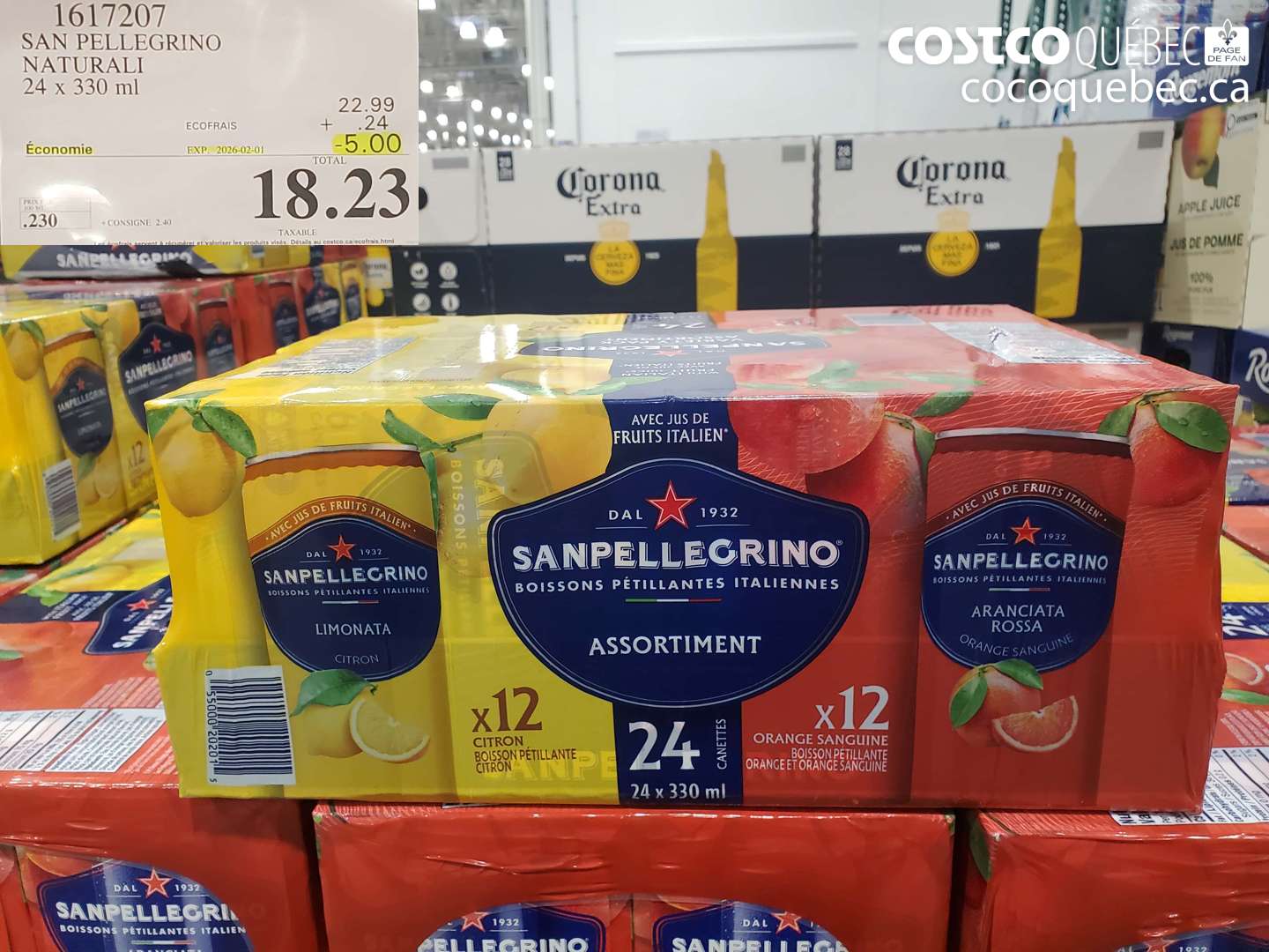 1617207 SAN PELLEGRINO NATURALI 24 x 330 ml ($5.00 INSTANT SAVINGS EXPIRES ON 2026-02-01) $18.23