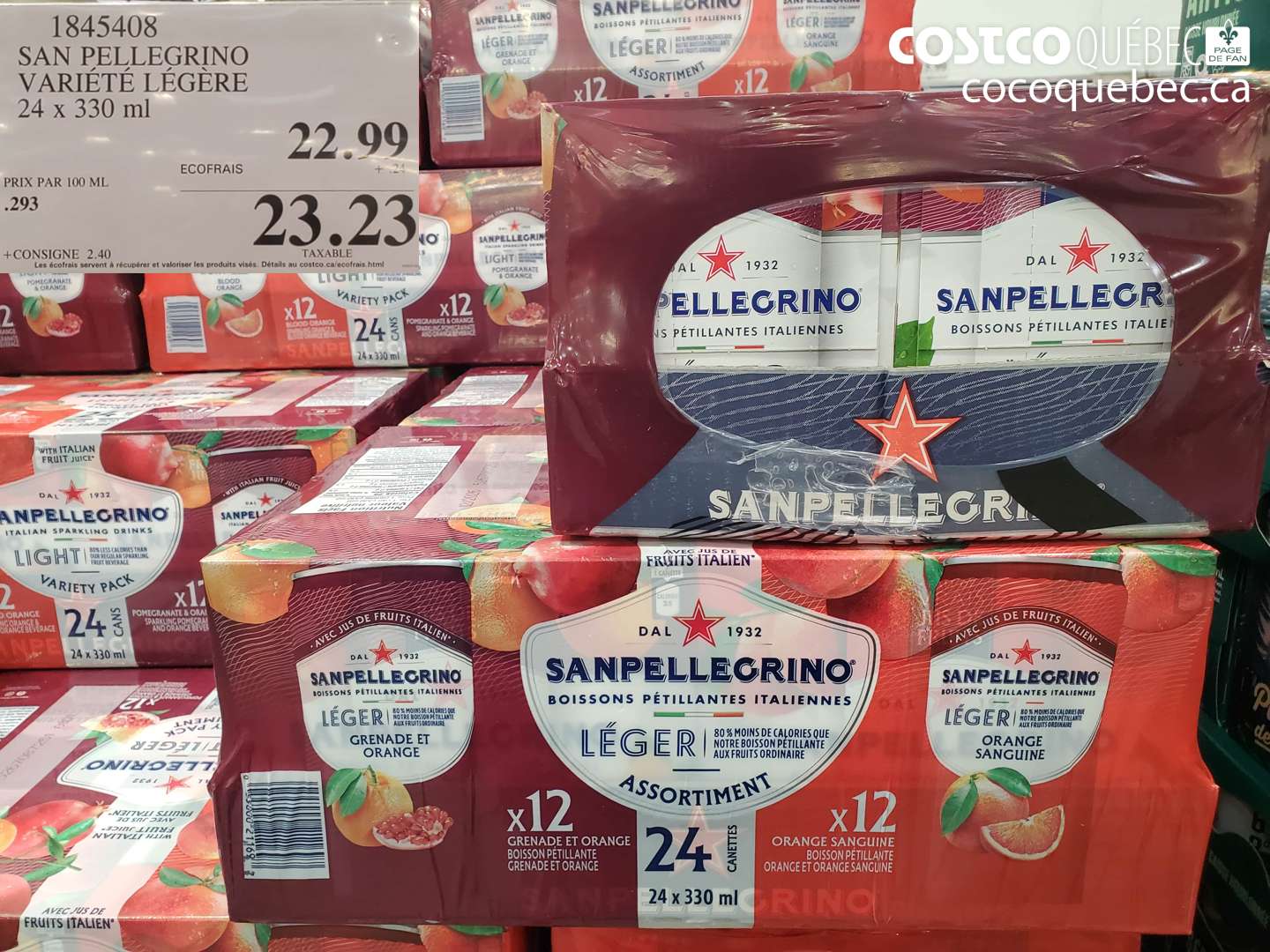 1845408 SAN PELLEGRINO VARIÉTÉ LÉGERE 24 x 330 ml $23.23