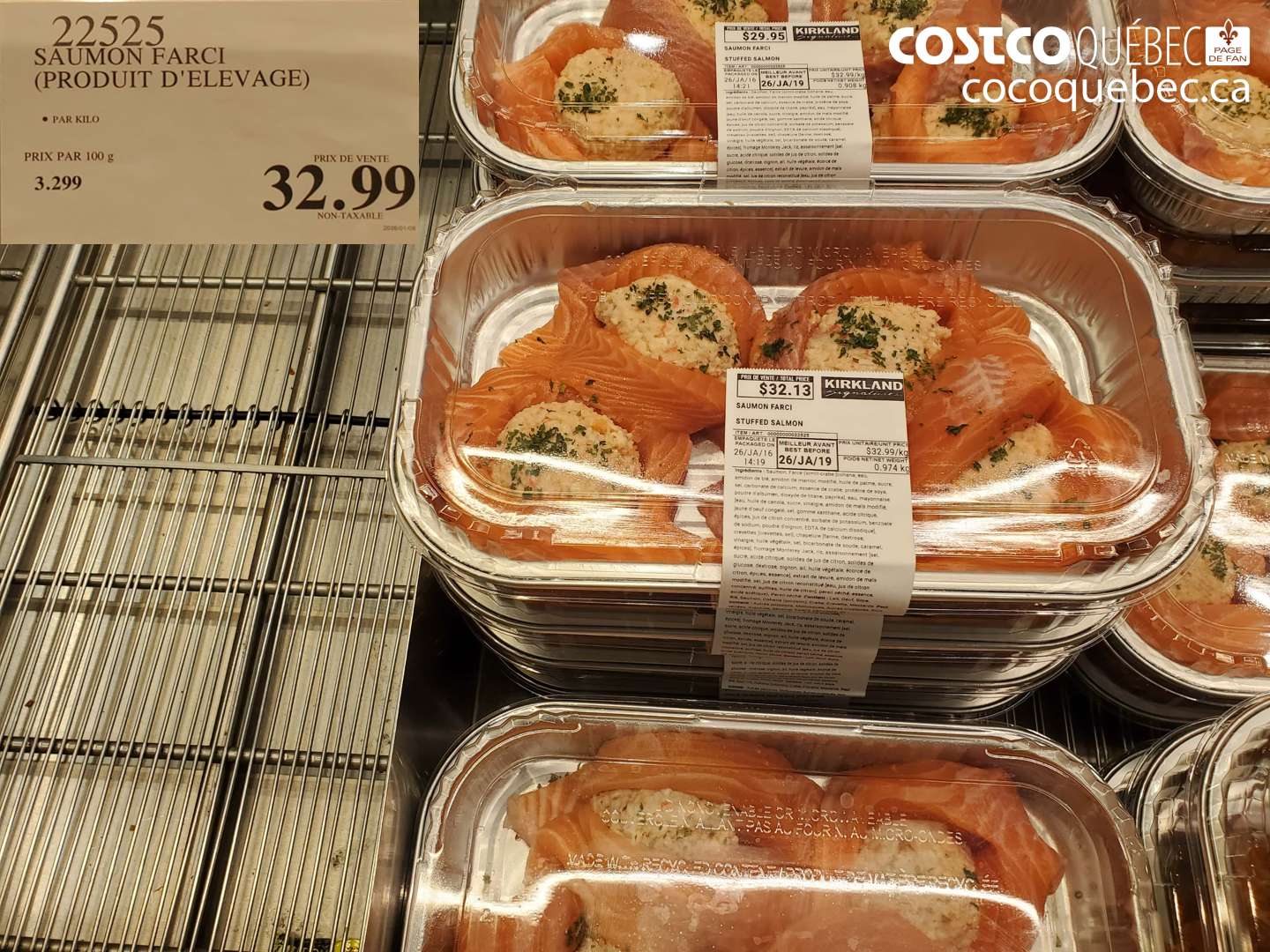 22525 SAUMON FARCI (PRODUIT D'ELEVAGE) $32.99