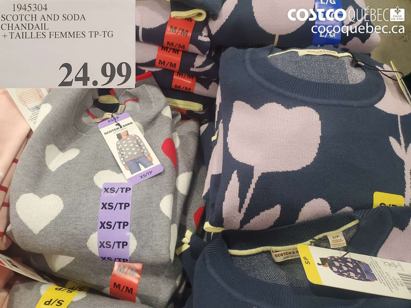 1945304 SCOTCH AND SODA CHANDAL + TAILLES FEMMES TP-TG $24.99