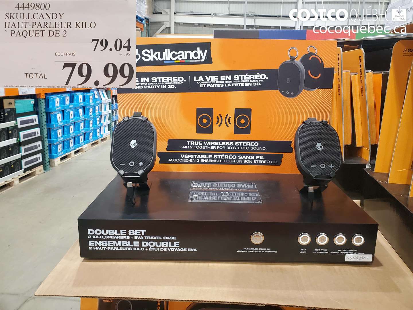 4449800 SKULLCANDY HAUT-PARLEUR KILO PAQUET DE 2 $79.99